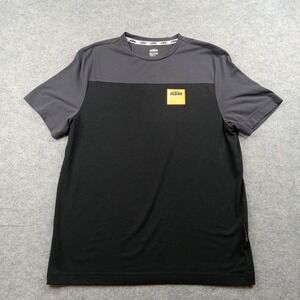 KTM Shirt Mens XS Black Ready To Race Colorblock Graphic Tee Tagless Motorsports
